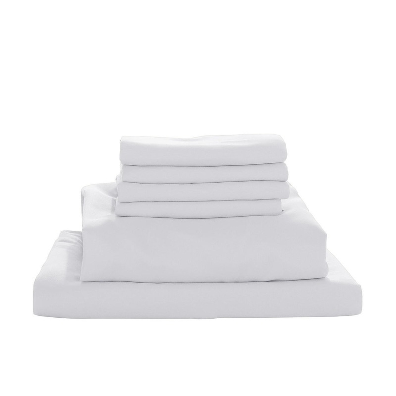 Buy Valeria 1000TC Ultra Soft Bed Sheet Set White Super King MyDeal