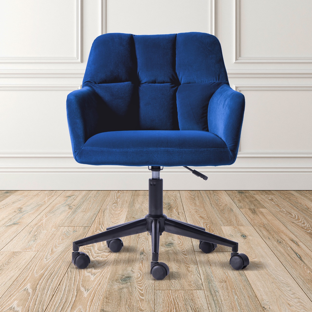 Tufted velvet office discount chair