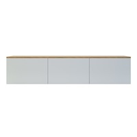 Luxo Bryan 180cm Floating Entertainment Unit White Natural