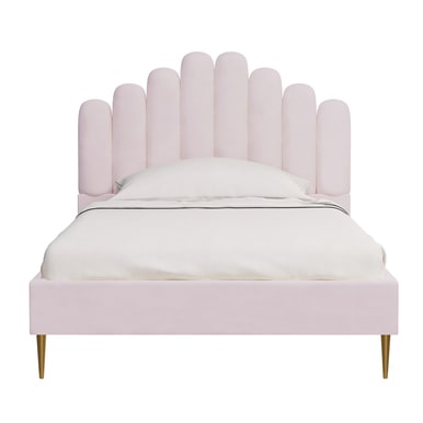 Mia king single store upholstered bed