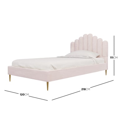 Mia king deals single upholstered bed