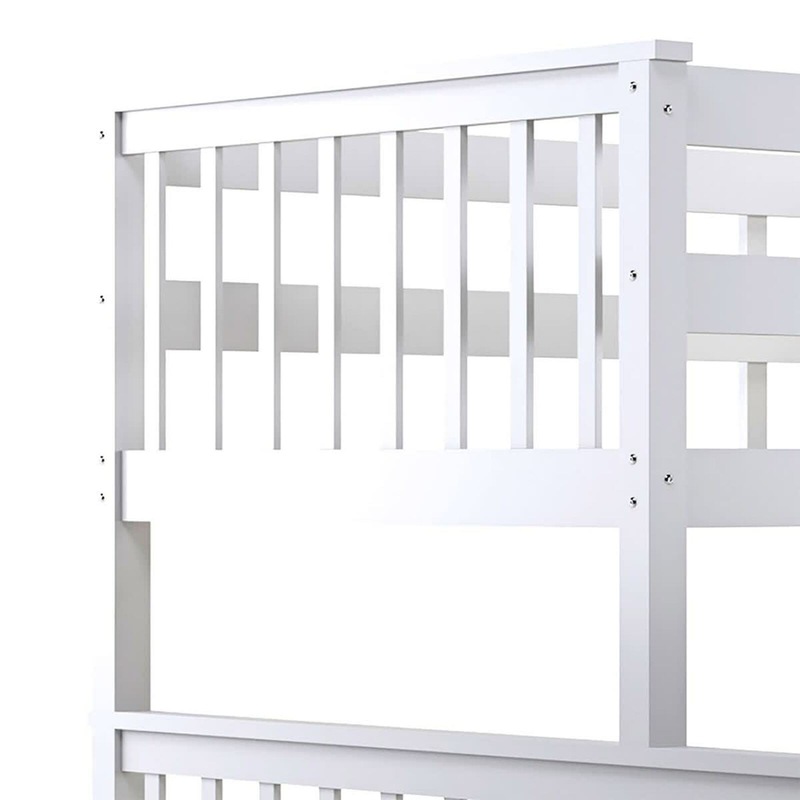 Buy Nero Natural Pine Triple Bunk Bed with Storage Drawers White MyDeal