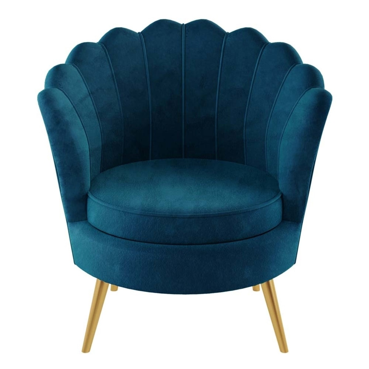 scallop chair teal