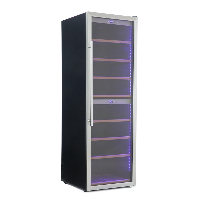 Buy VinoVault Free Standing Dual Zone Wine Fridge 180 Bottle MyDeal