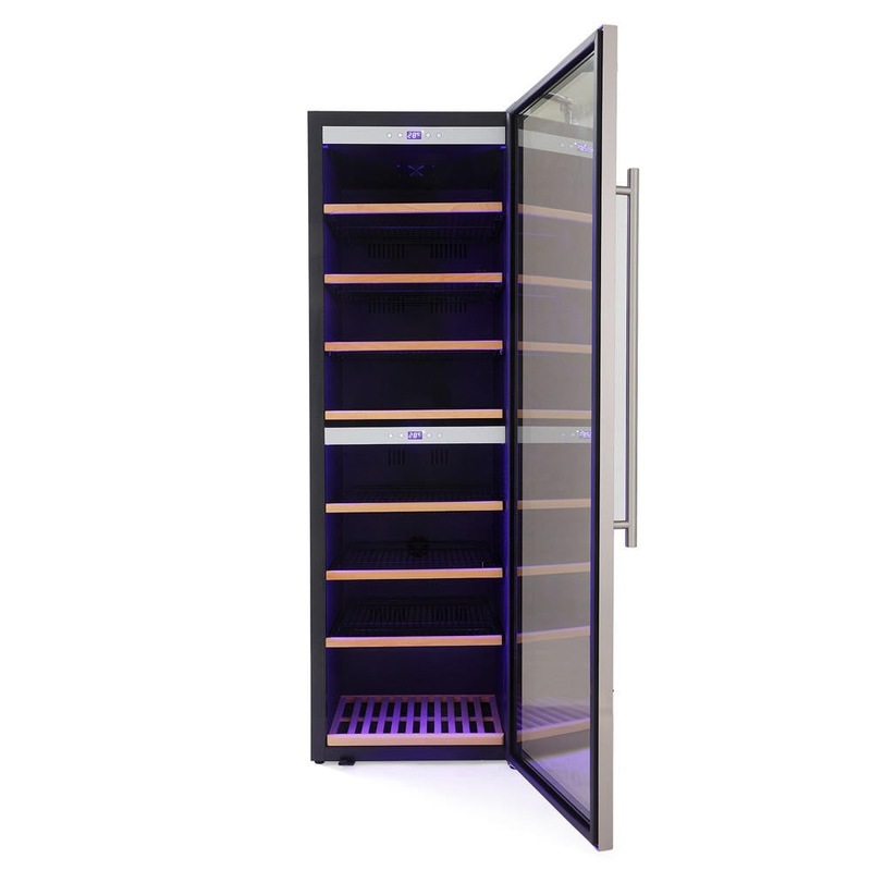 Buy VinoVault Free Standing Dual Zone Wine Fridge 180 Bottle MyDeal