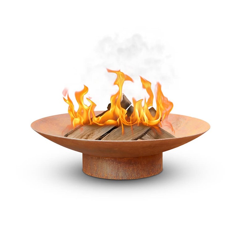 Asar 100cm Vintage Rusted Outdoor Fire Pit MyDeal