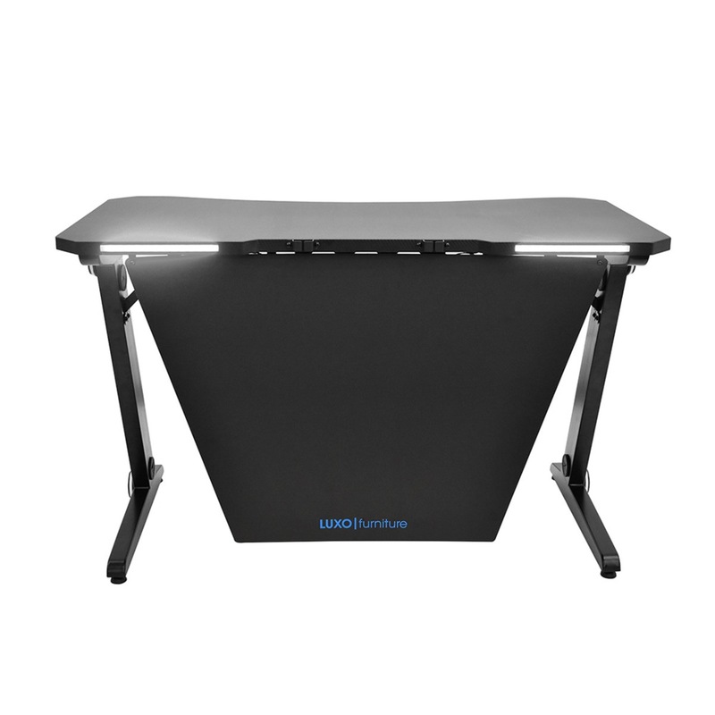 Buy Zach LED Gaming Desk with Stealth Panel RGB MyDeal