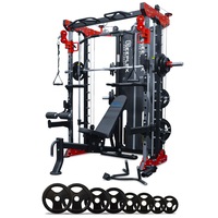 Reeplex CBT-PN Multi Station Gym + FID Bench + 100kg Olympic Rubber Weight Plates