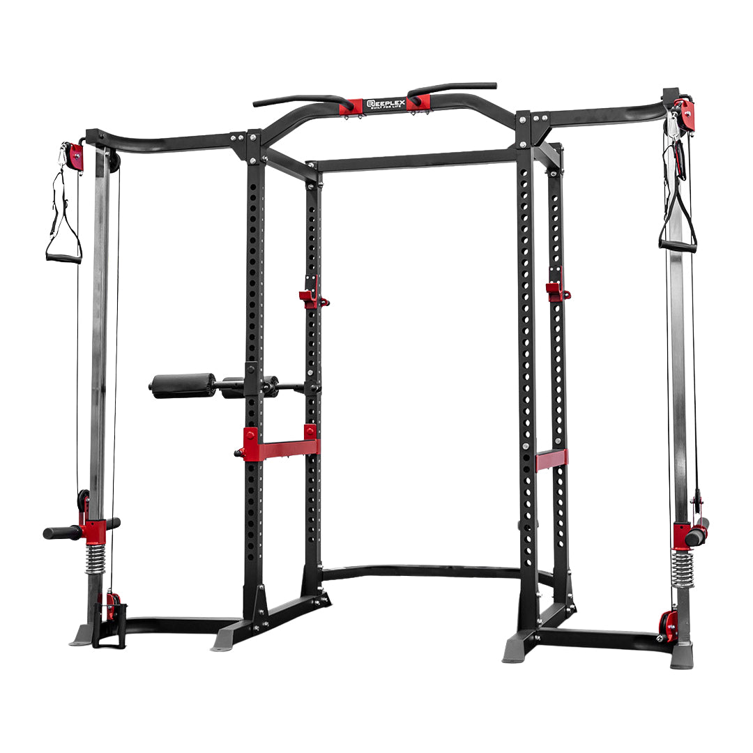 Buy Reeplex Power Rack + Cable Crossover Attachment - MyDeal Australia