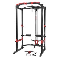 Reeplex Power Rack + Lat Pulldown & Seated Row + Attachments