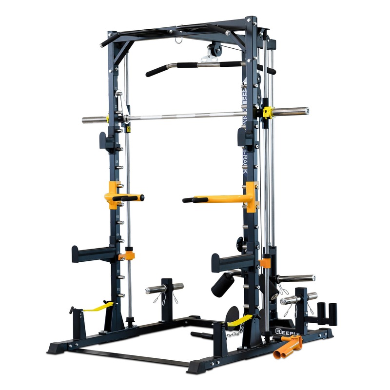 Buy Reeplex RM90 Squat Rack with Smith Machine and Lat Pulldown ...