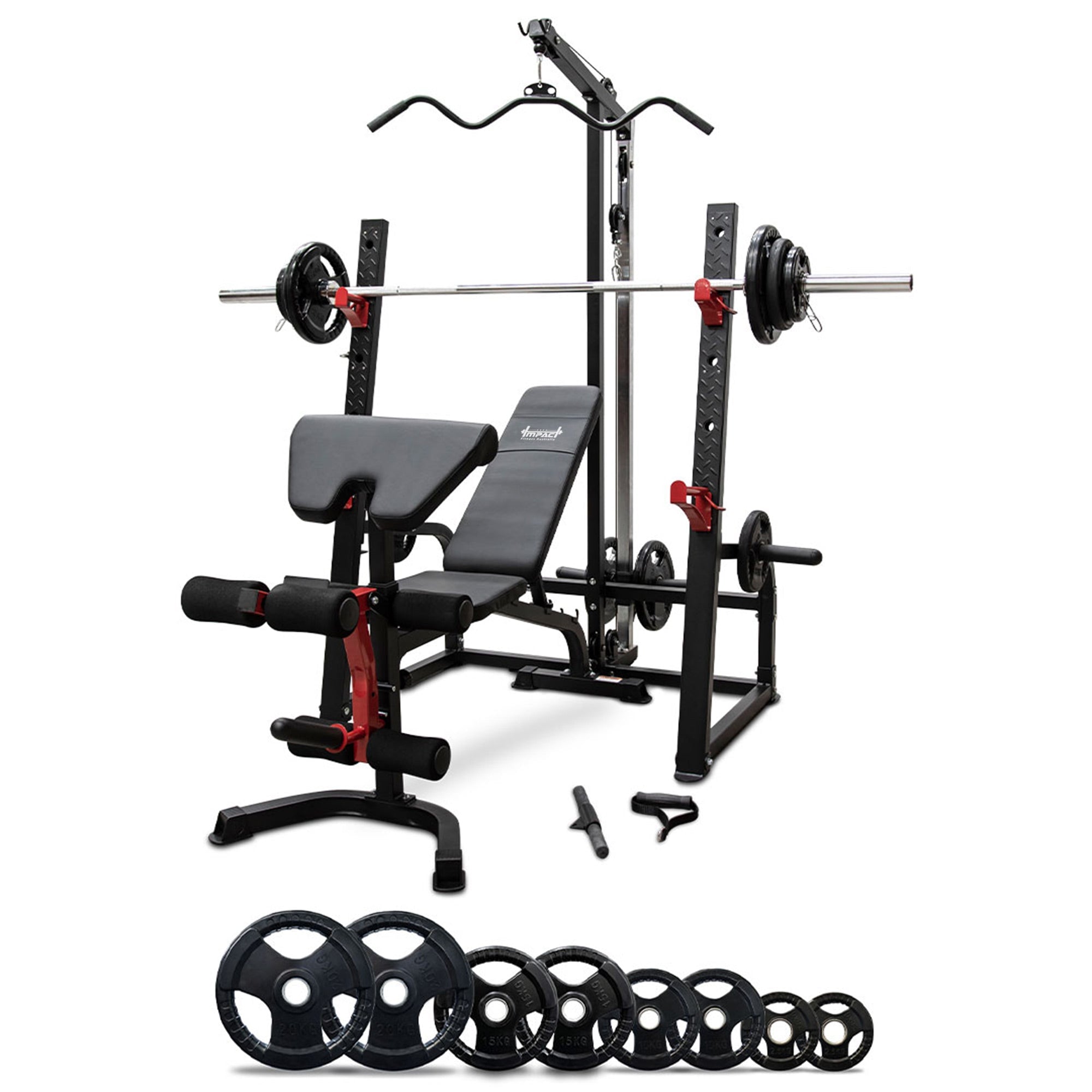 Olympic Dumbbell Press Rack Luku Olympic Weight Bench Set, Multi