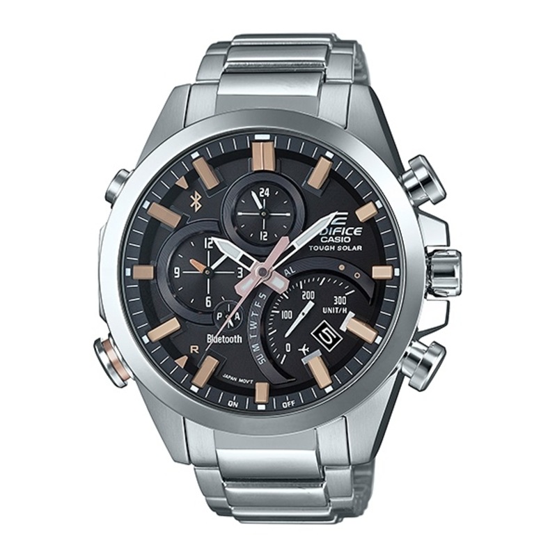 Buy Casio Edifice Stainless Steel Bluetooth Solar Watch EQB500D-1A2 EQB ...