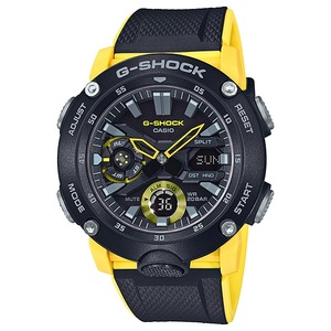 Casio G-Shock Analogue/Digital Carbon Core Guard Black/Yellow Men's Watch GA2000-1A9 GA-2000-1A9