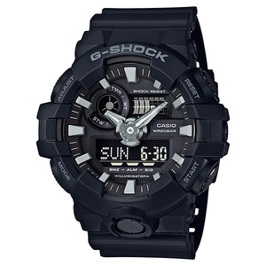 Casio G-Shock Black Analogue/Digital 3D Face Mens Sports Watch GA700-1B