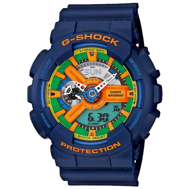 g shock watches navy blue