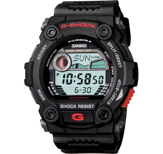 Casio G-Shock Digital Mens Black Moon Tide Graph Watch G7900-1 G-7900-1DR 