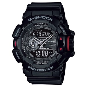 Casio G-Shock Analogue/Digital Mens Black Rotary Watch GA400-1B GA-400-1BDR