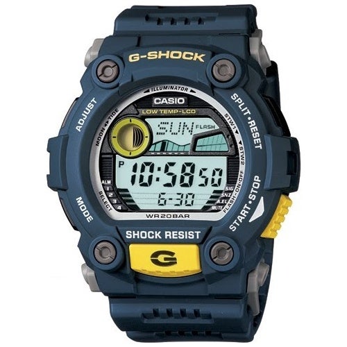 Casio G-Shock Digital Mens Blue Moon Tide Graph Watch G7900-2 G-7900-2