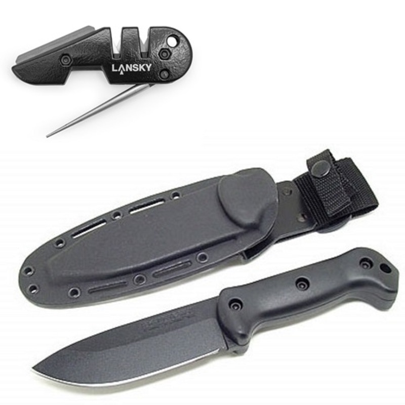 Buy KaBar Becker Campanion Survival Knife BK2 + Sheath + Lansky PS
