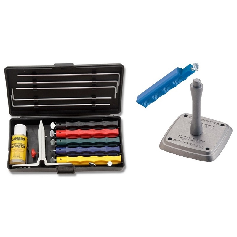 Buy Lansky Deluxe Knife Sharpening System 5 Hones + Universal Mount