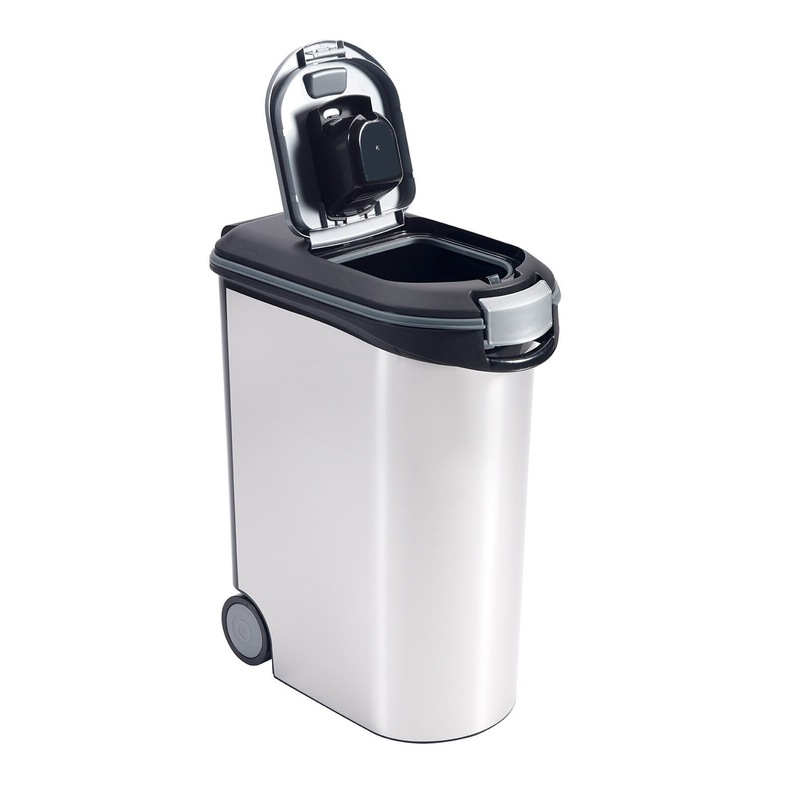 Buy Curver Pet Food Storage Container (54lt/20kg)(Silver) MyDeal