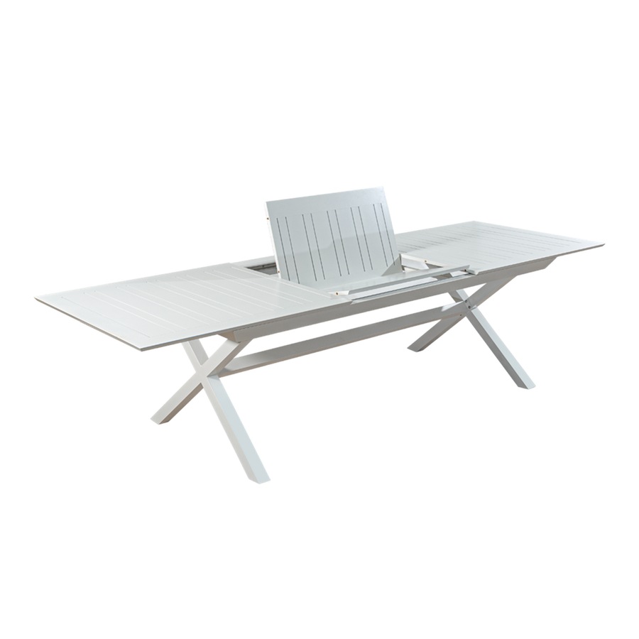 Buy Keter Barcelona Aluminium Extendable Dining Table - White ...