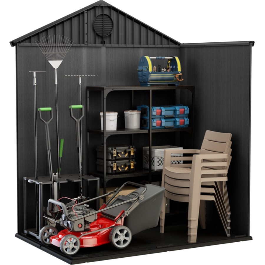 Keter Darwin 6x4 Garden Shed W - Grey