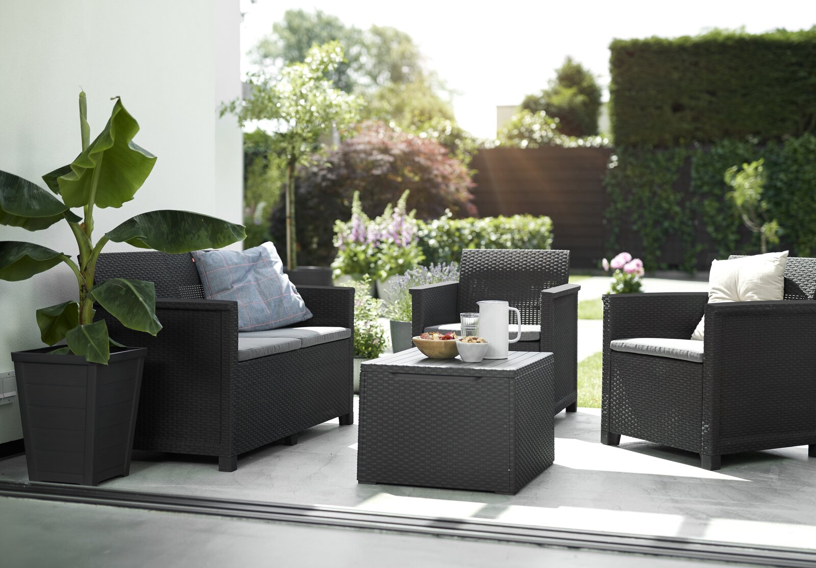 Buy Keter Emma Outdoor Four Seater Lounge Set MyDeal