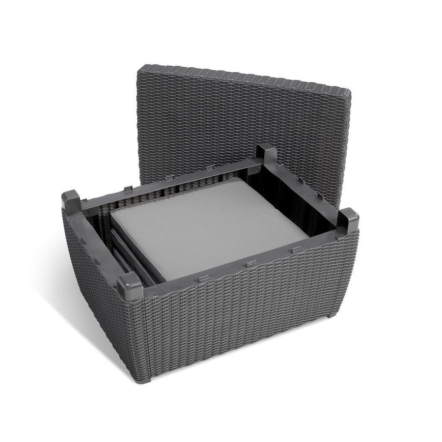 Keter Outdoor Furniture Lounge Set (Mia)-Graphite
