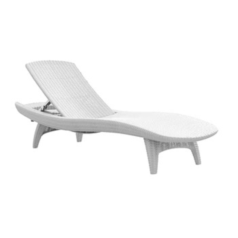 Buy KETER PACIFIC SUN LOUNGER (WHITE) MyDeal