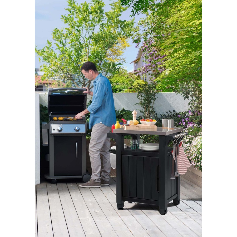 Buy Keter Unity Classic Outdoor BBQ Prep Bench and Storage Unit ...