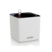 LECHUZA PURO CUBE COLOR 14 PLANTER POT (WHITE)