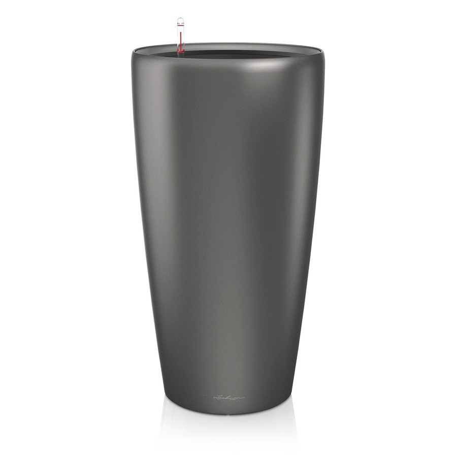 Buy LECHUZA RONDO 40 PLANTER POT (Metallic Charcoal) - Everyday Rewards ...