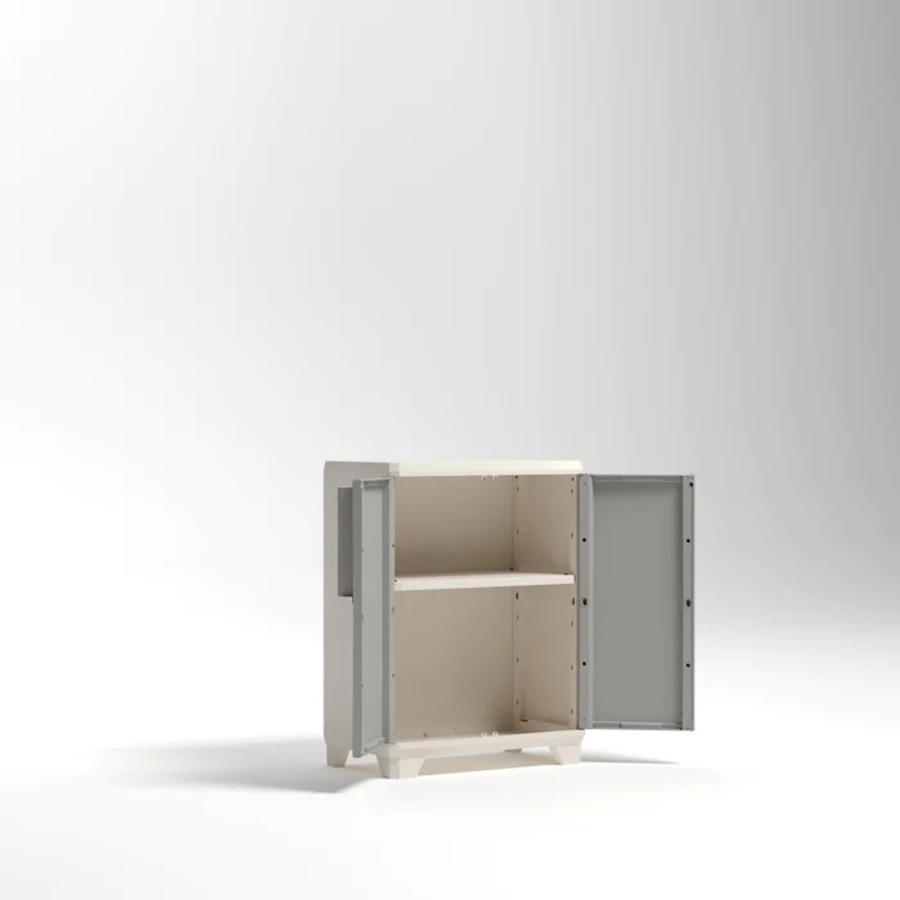LINEAR WOOD BASE OUTDOOR CABINET