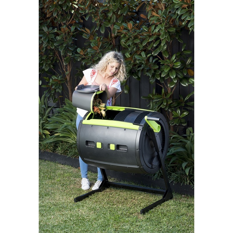 Buy Maze Outdoor Compost Dual Tumbler Bin 245lt MyDeal