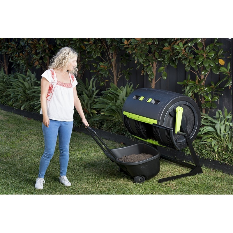 Buy Maze Outdoor Compost Dual Tumbler Bin 245lt MyDeal