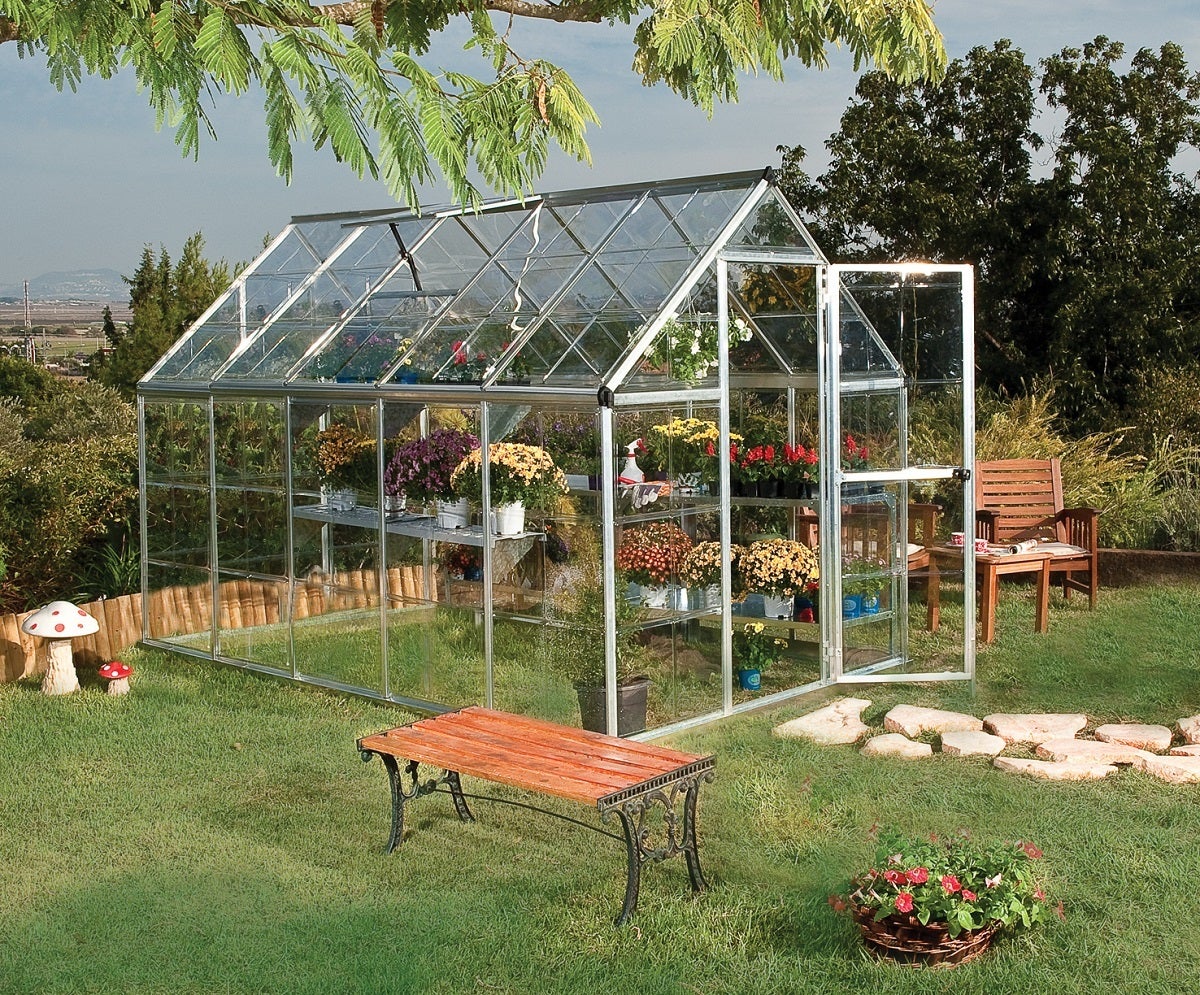 Maze Walk in Polycarbonate Greenhouse 6ft x 10ft