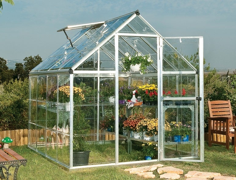 Maze Walk in Polycarbonate Greenhouse 6ft x 8ft
