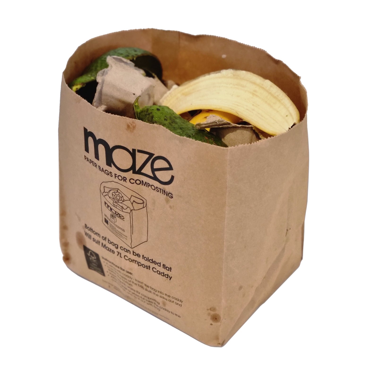 Maze Compostable Paper Bags x 120