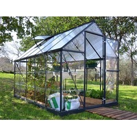 Maze Hybrid Walk in Polycarbonate Greenhouse (Grey) 6ft x 10ft 