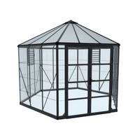 Maze Walk in Polycarbonate Greenhouse Oasis Hex 12ft 