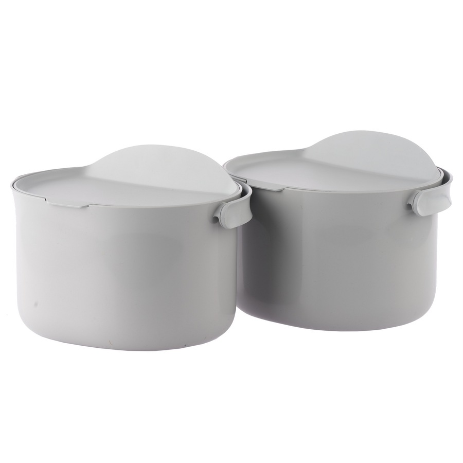 Skaza 3.3L Organko Compost Caddy - Pack of 2 - Grey