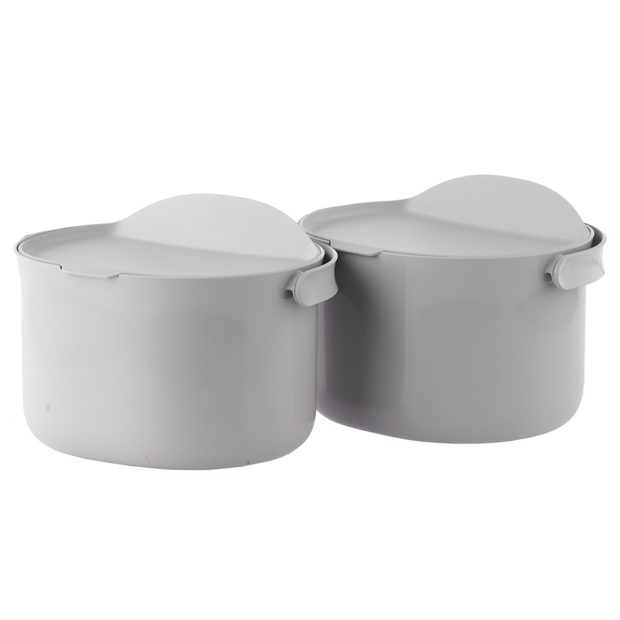 Skaza 3.3L Organko Compost Caddy - Pack of 2 - Grey