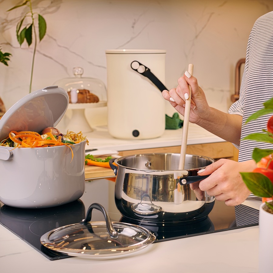 Skaza 3.3L Organko Compost Caddy - Pack of 2 - Grey