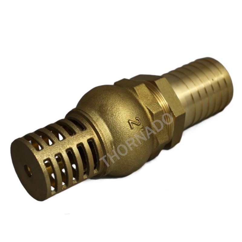 Buy Brass Foot Valve Strainer Complete Set with Hose Barb MyDeal