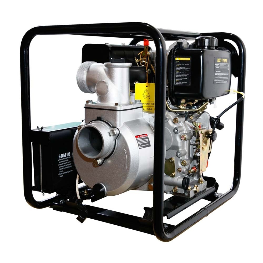 Thornado Diesel Water Transfer Pump  3 Inch 7HP Key Start Engine