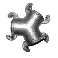 Minquip Claw Coupling (Type S) - Three Way Connector