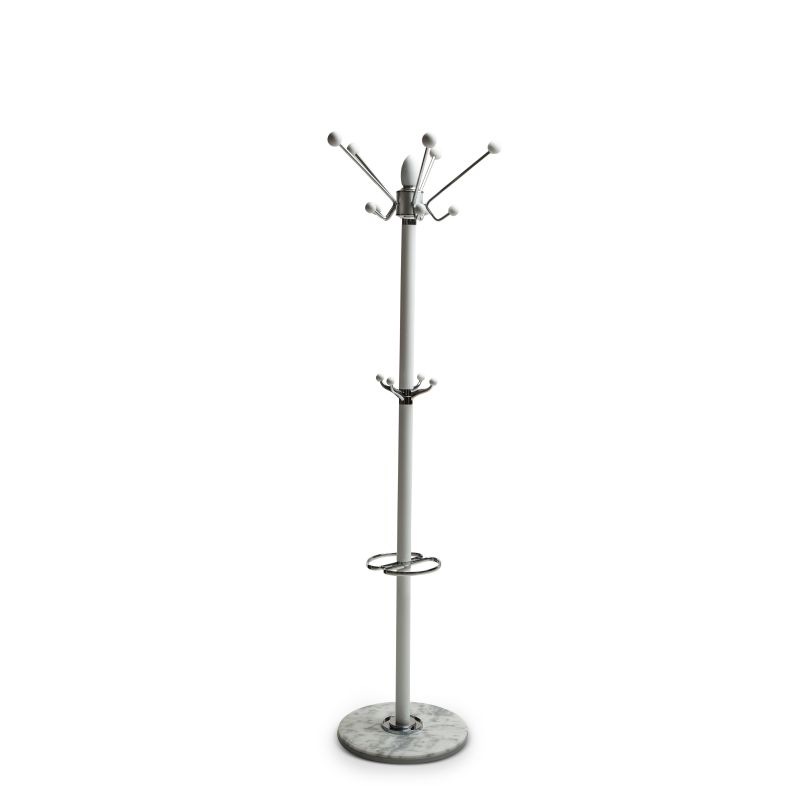 Buy Modern Hallstand Coat & Hat Rack White Timber MyDeal