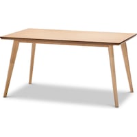 Scandinavian Wood Dining Table in Natural Oak 150cm